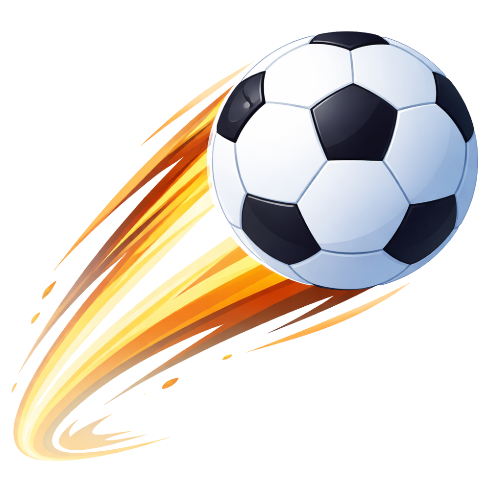 Ballon football projeté